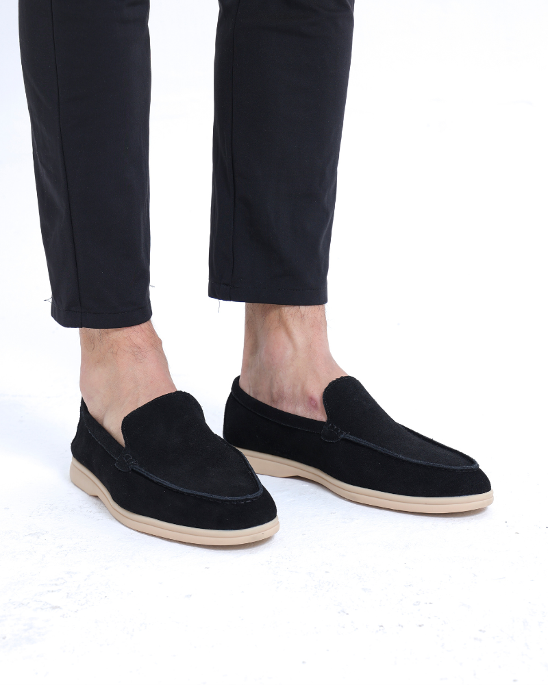 Da Uomo Mocassini in Camoscio Slip-On dallo Stile Smart Casual