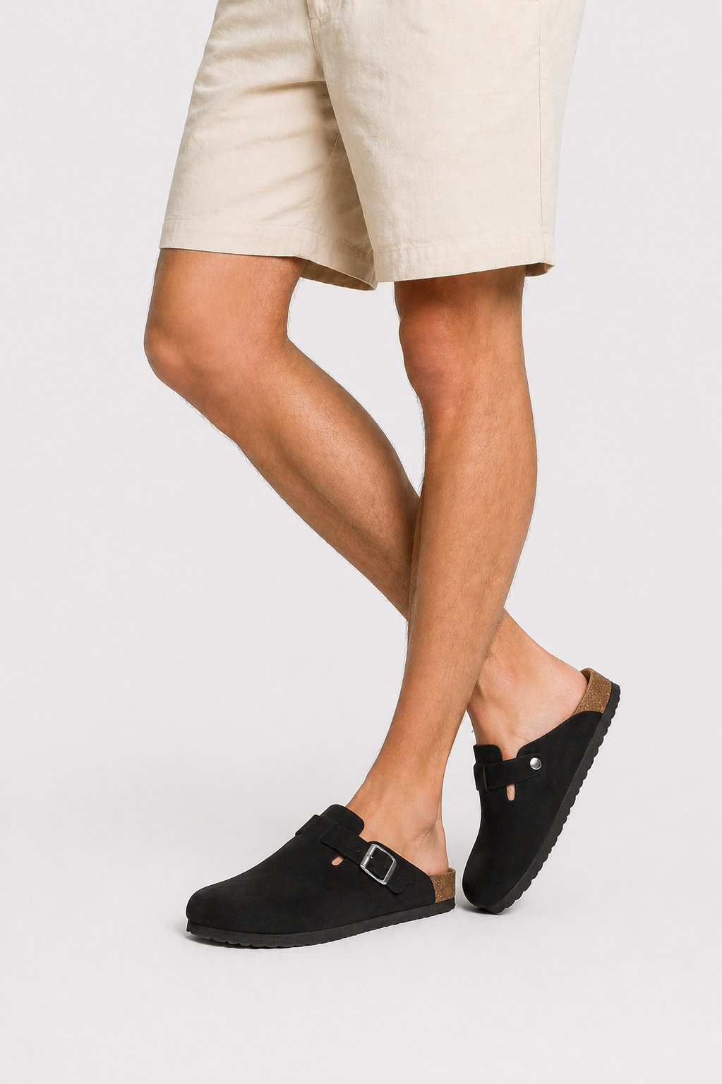 Da Uomo Sabot Comfort Strutturato Cinturino Regolabile Ergonomico