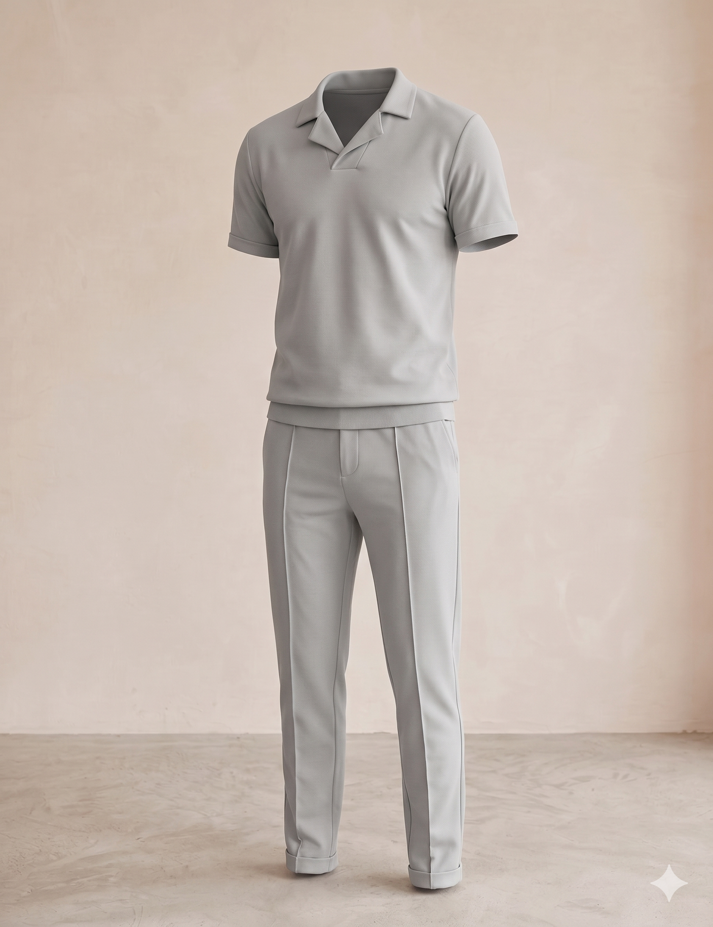 Set Coordinato Urban Knit Grigio: Comfort e Stile Contemporaneo