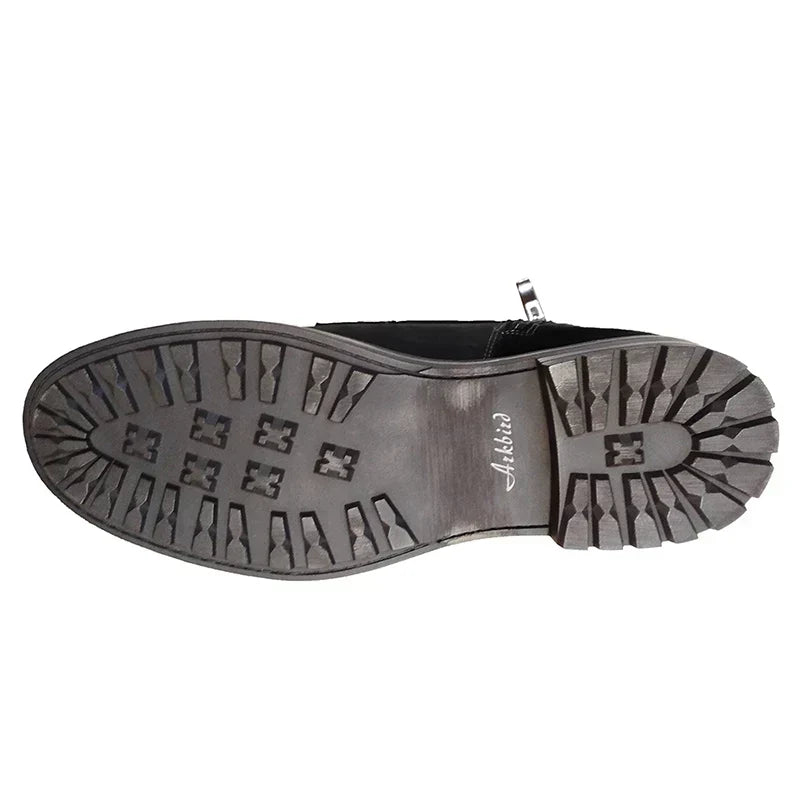 Da Uomo Stivali Stringati Heritage con Zip Laterale
