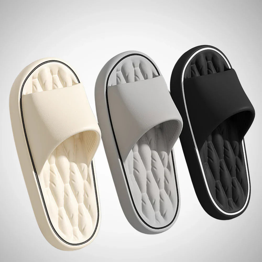 Da Uomo Ciabatte Comfort con Plantare Ammortizzato Slip-On