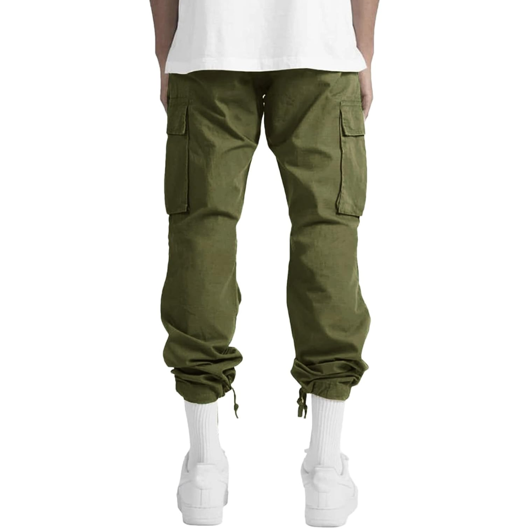Da Uomo Pantaloni Cargo Relax Utility Casual Moderni