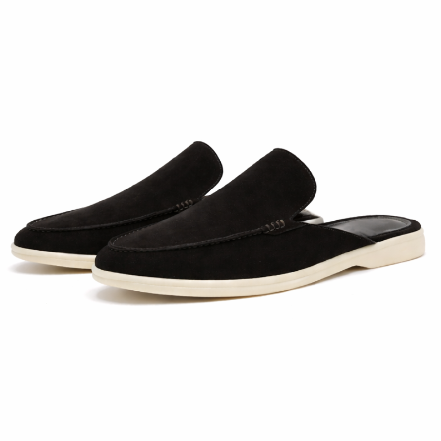 Da Uomo Mocassini Backless Slip-On Struttura Minimal Raffinata