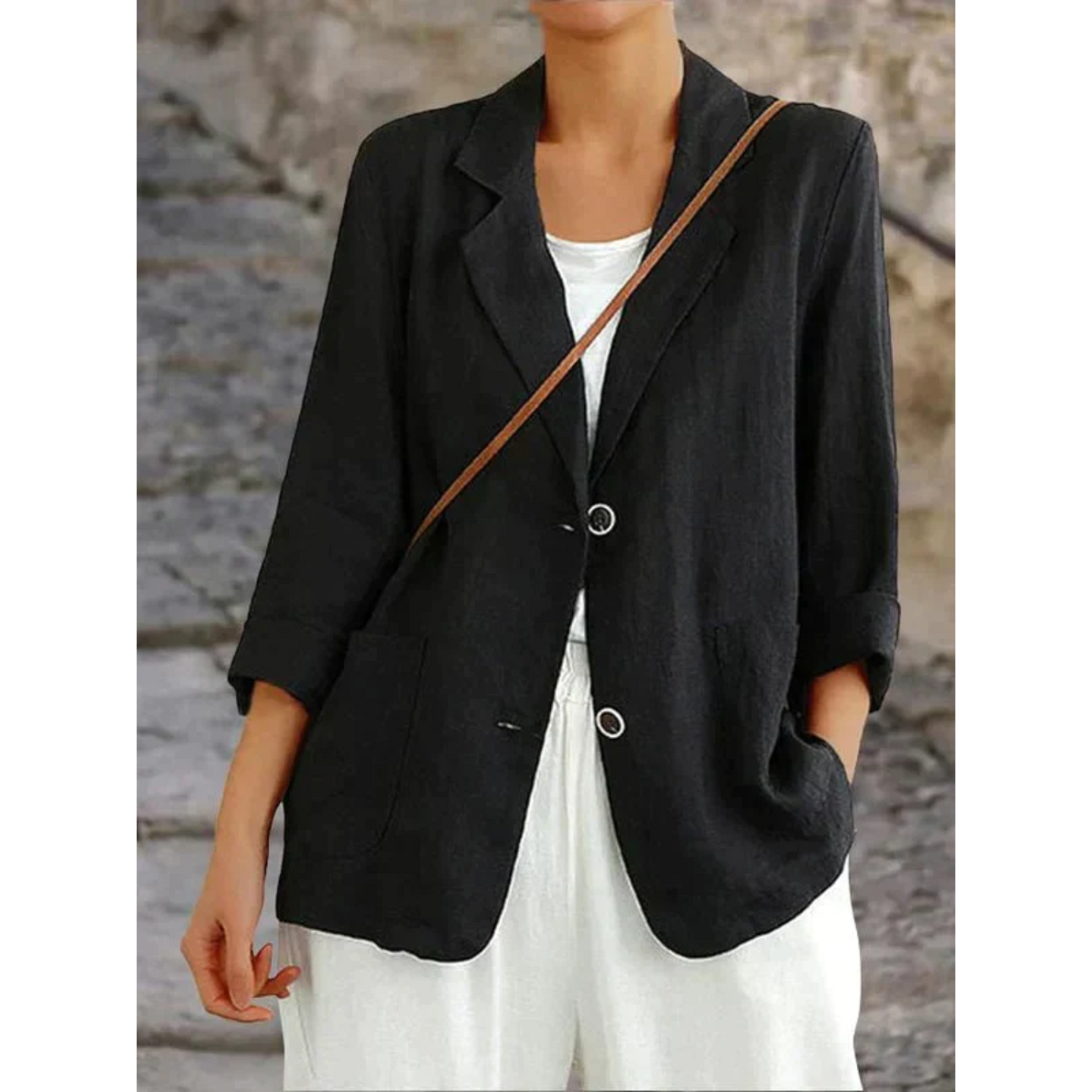 Da Donna Blazer in Lino Leggero dal Taglio Elegante