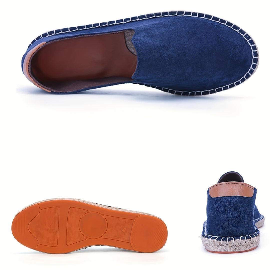 Da Uomo Espadrillas Canvas Slip On Relax Estivo Moderno