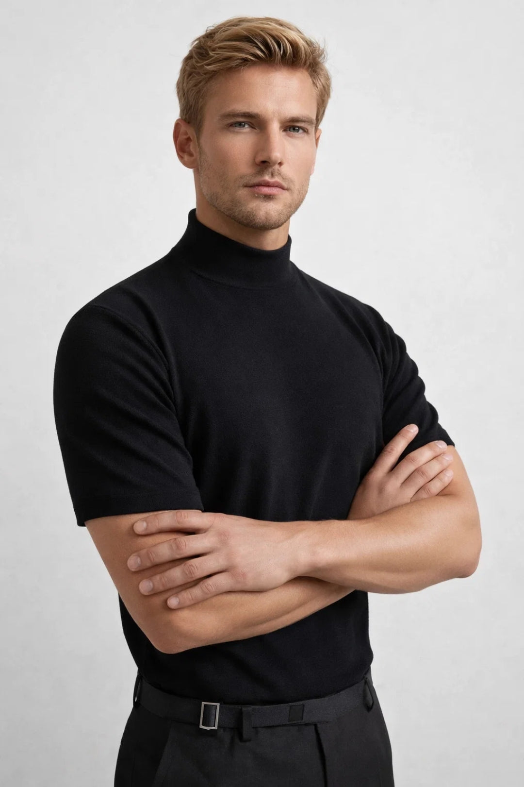 Da Uomo T-Shirt Lupetto Slim Fit Urban Essenziale