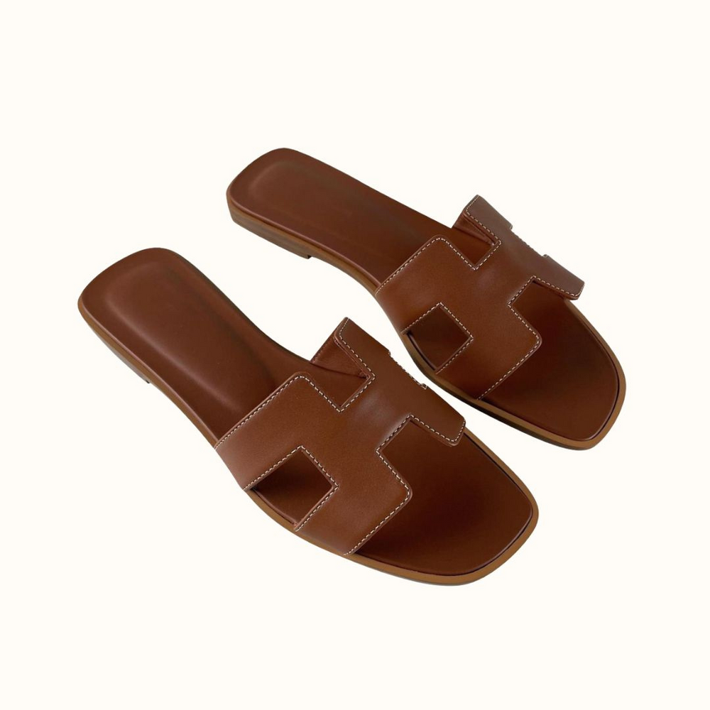 Da Donna Sandali in Pelle con Fascia H Slip-On