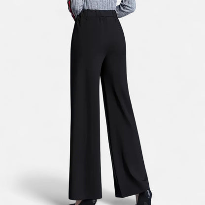 Da Donna Pantaloni Palazzo Alta Vita con Linea Fluida