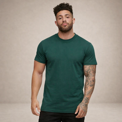 Da Uomo T-Shirt Slim Fit Girocollo Essenziale Relax Moderna