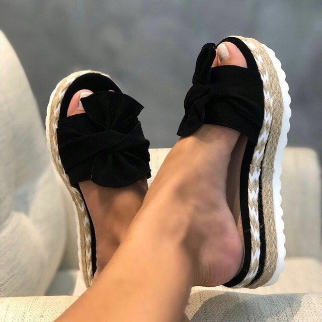 Da Donna Sandali Ortopedici Comfort con Fiocco Stile Casual Leggero