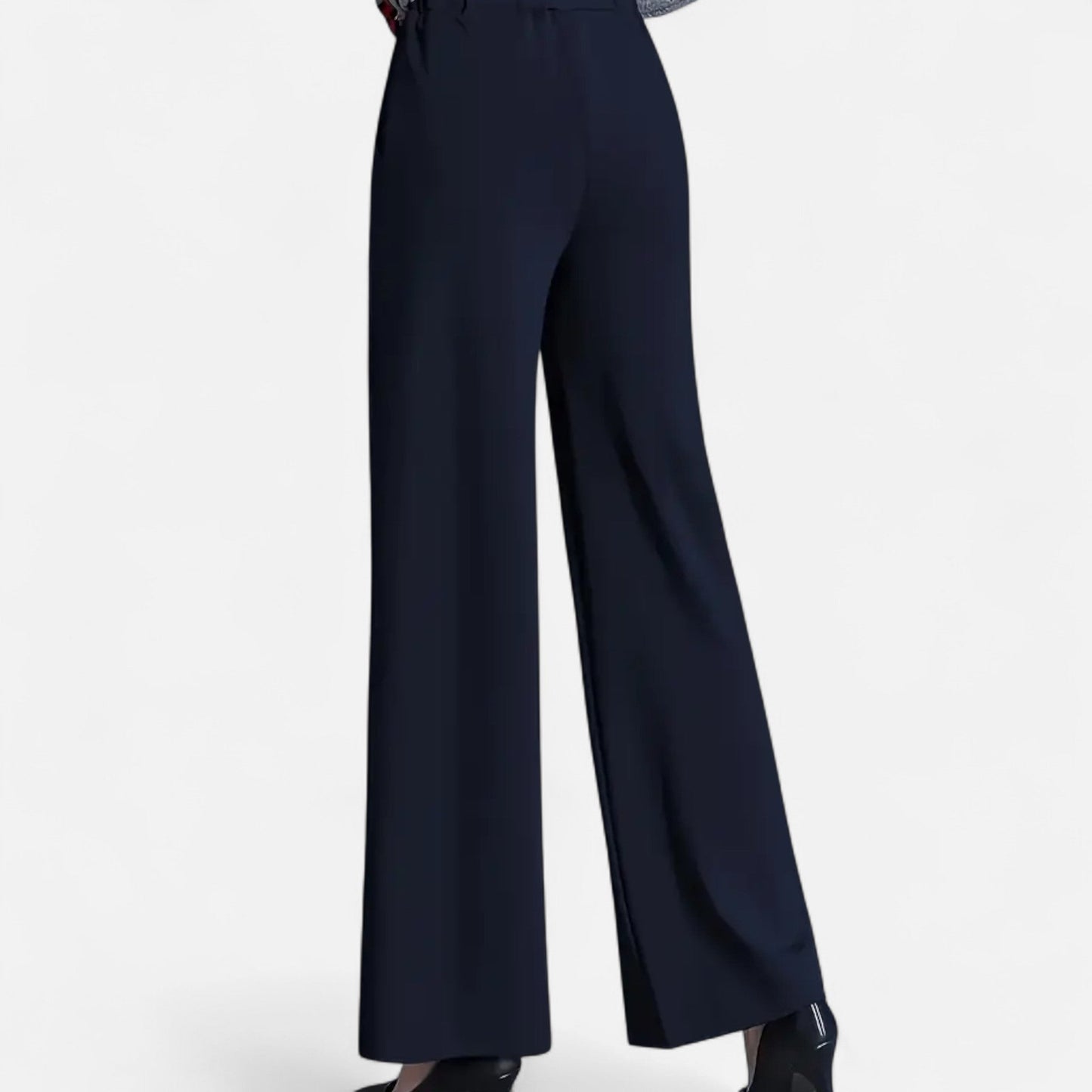 Da Donna Pantaloni Palazzo Alta Vita con Linea Fluida