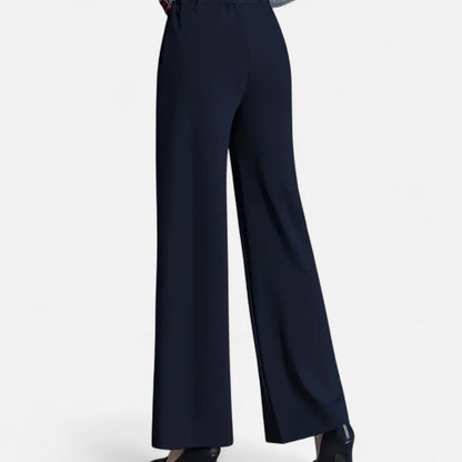 Da Donna Pantaloni Palazzo Alta Vita con Linea Fluida