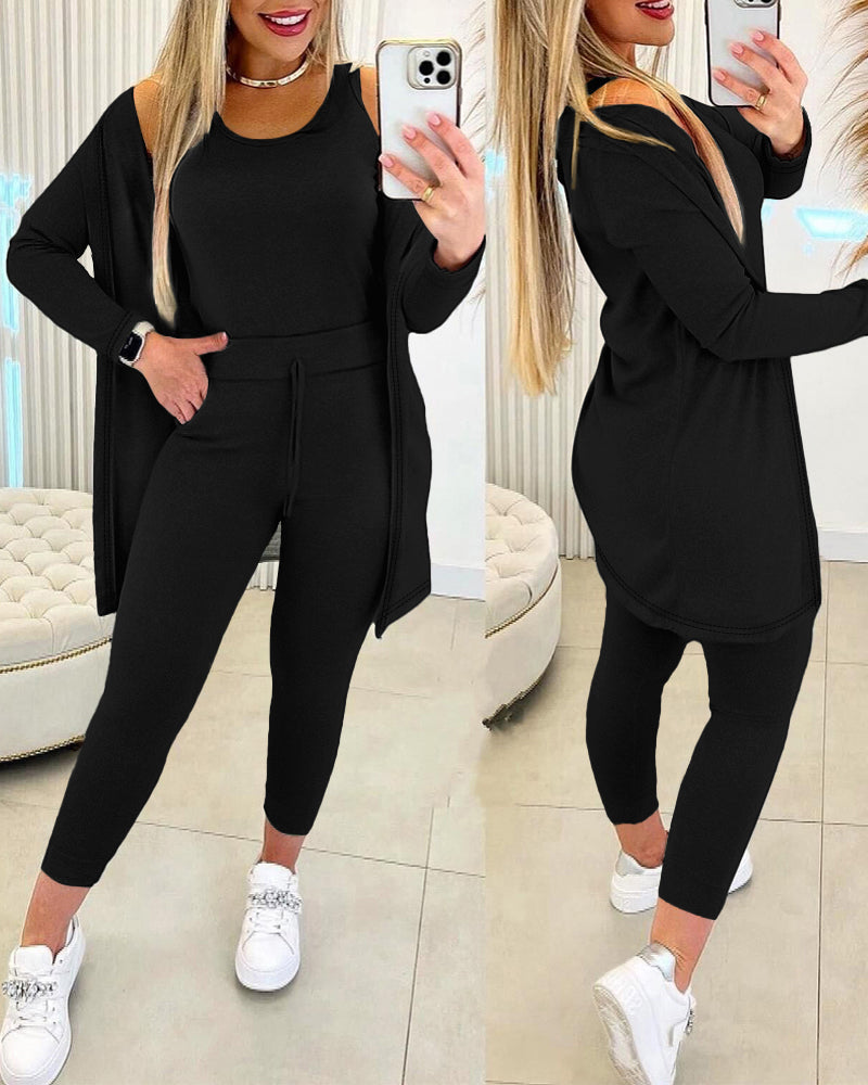 Da Donna Completo Relax Tre Pezzi Casual Moderno