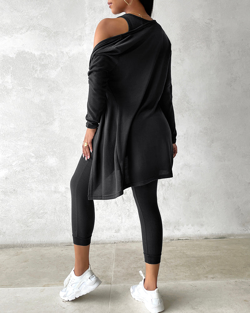 Da Donna Completo Relax Tre Pezzi Casual Moderno