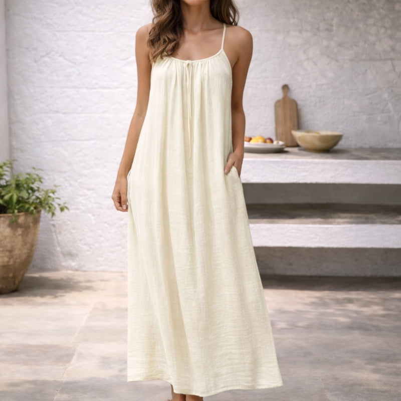 Da Donna Abito Maxi Spalline Regolabili Vestibilità Ampia Relax Moderna