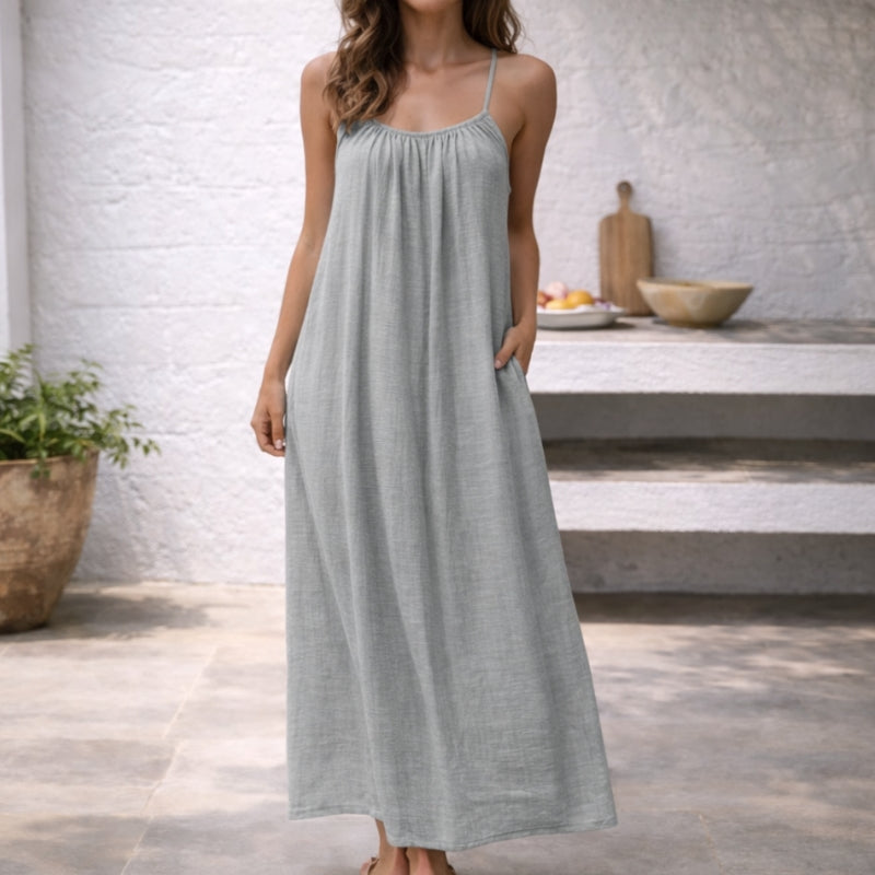Da Donna Abito Maxi Spalline Regolabili Vestibilità Ampia Relax Moderna