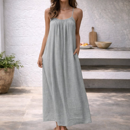 Da Donna Abito Maxi Spalline Regolabili Vestibilità Ampia Relax Moderna