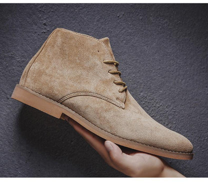 Da Uomo Stivaletti Casual in Suede dal Design Moderno