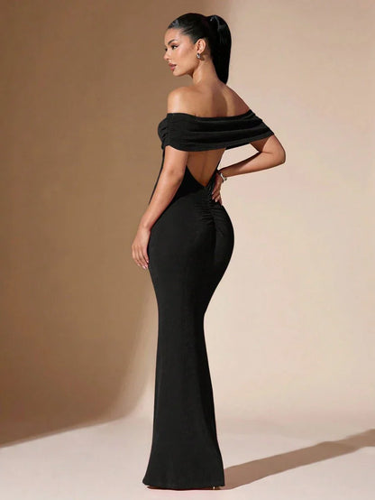 Da Donna Abito Maxi Off-Shoulder Eleganza da Sera