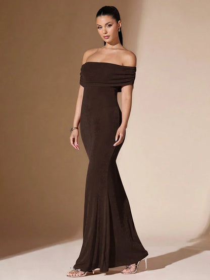 Da Donna Abito Maxi Off-Shoulder Eleganza da Sera