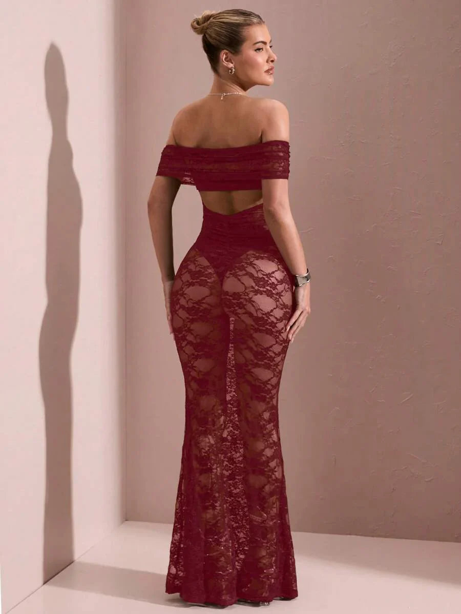 Da Donna Abito Maxi Off-Shoulder Eleganza da Sera
