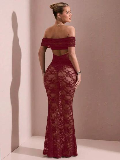 Da Donna Abito Maxi Off-Shoulder Eleganza da Sera