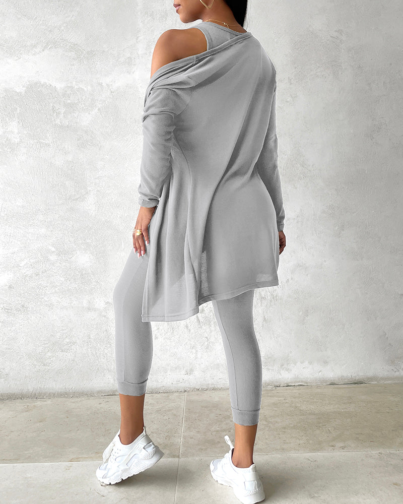 Da Donna Completo Relax Tre Pezzi Casual Moderno