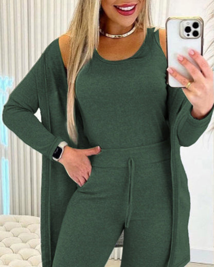 Da Donna Completo Relax Tre Pezzi Casual Moderno