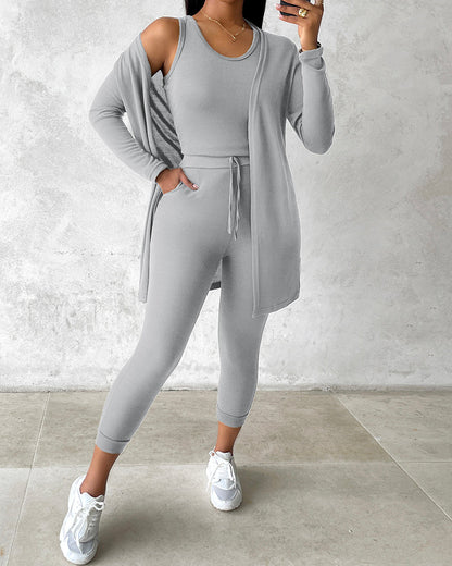 Da Donna Completo Relax Tre Pezzi Casual Moderno