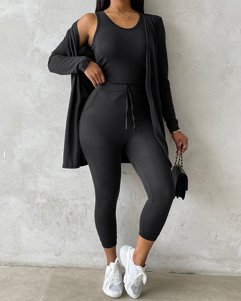 Da Donna Completo Relax Tre Pezzi Casual Moderno