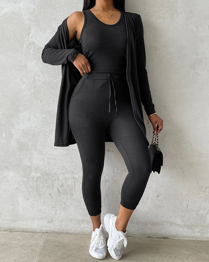 Da Donna Completo Relax Tre Pezzi Casual Moderno