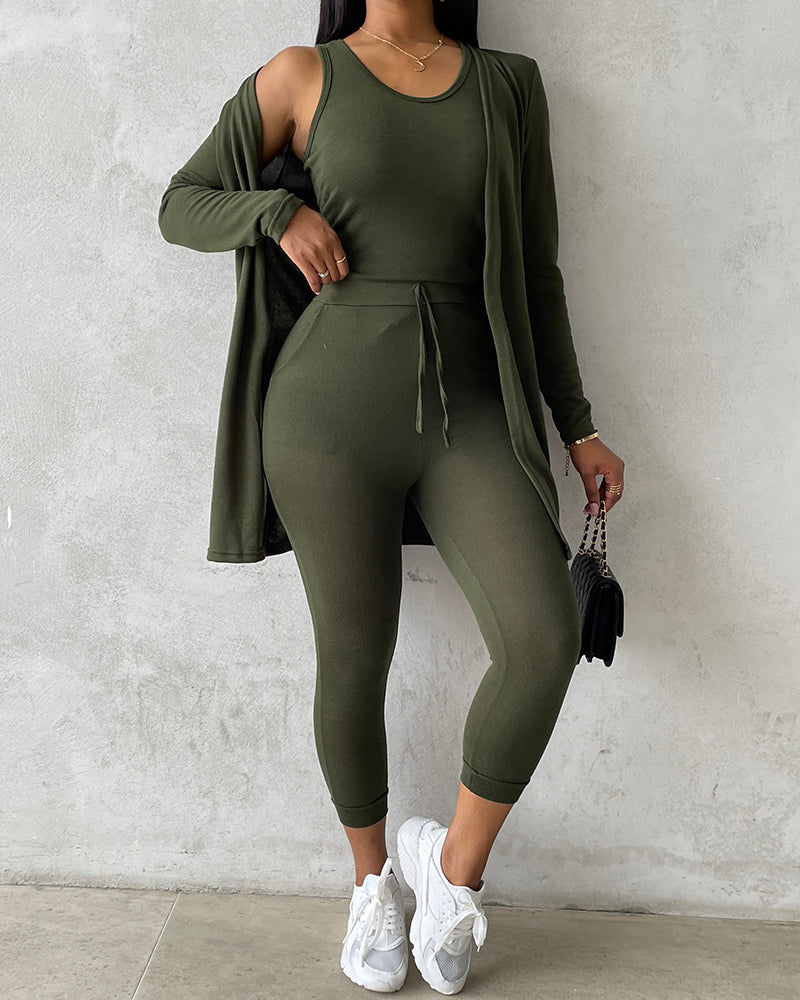 Da Donna Completo Relax Tre Pezzi Casual Moderno