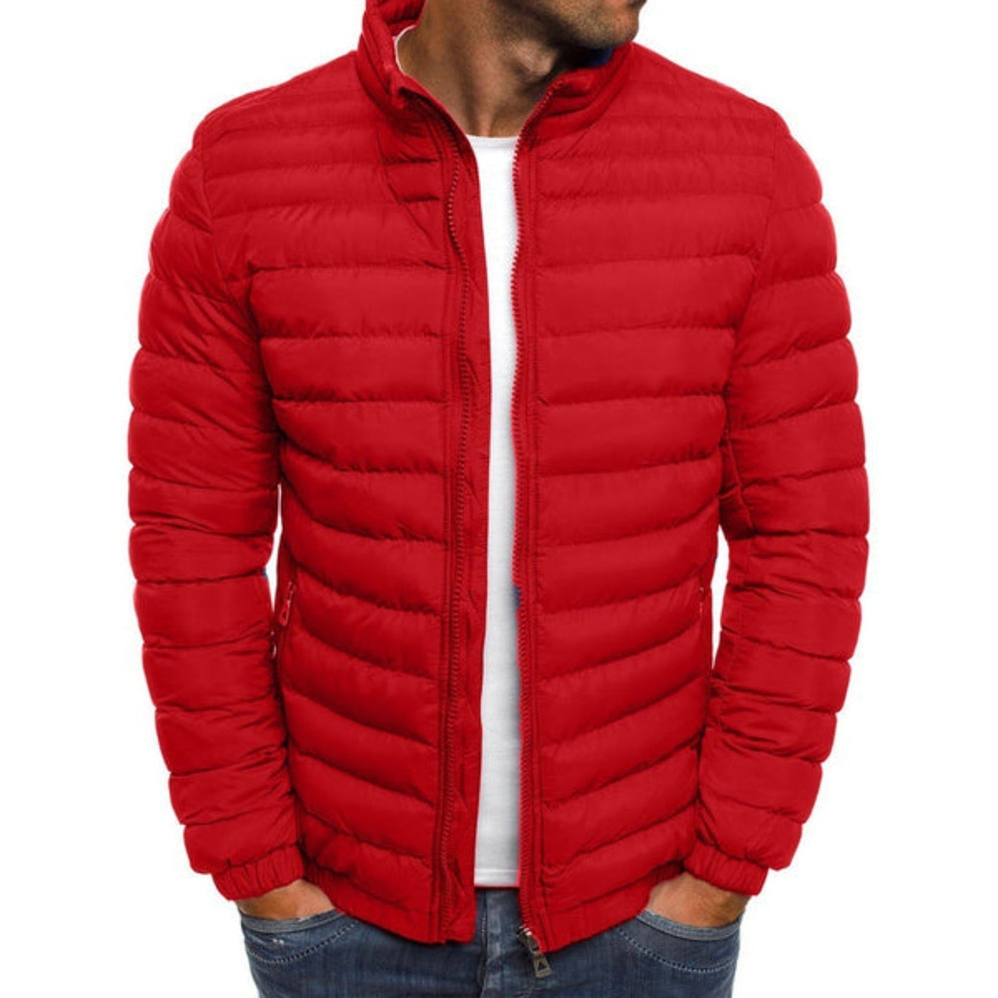 Da Uomo Giacca Trapuntata Leggera Design Contemporaneo