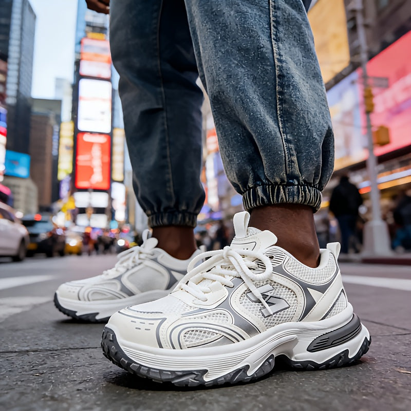 Da Uomo Sneakers Chunky Stringate Streetwear Casual Quotidiano