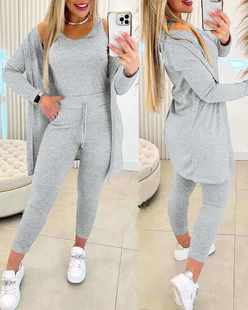 Da Donna Completo Relax Tre Pezzi Casual Moderno