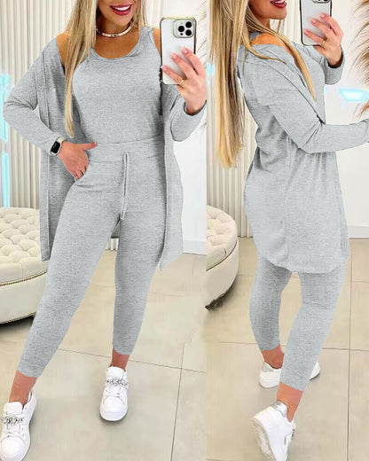 Da Donna Completo Relax Tre Pezzi Casual Moderno