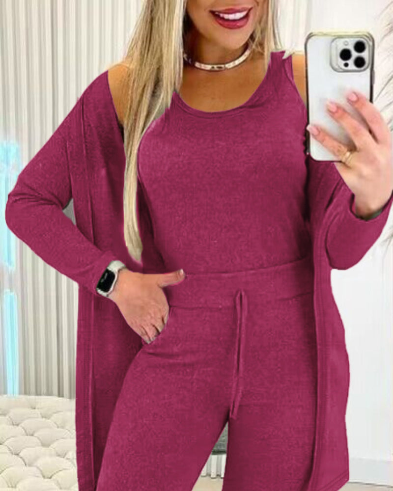Da Donna Completo Relax Tre Pezzi Casual Moderno
