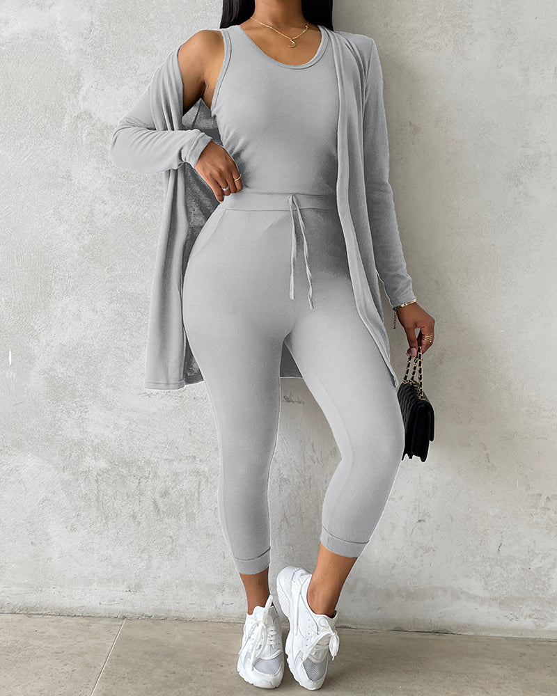Da Donna Completo Relax Tre Pezzi Casual Moderno