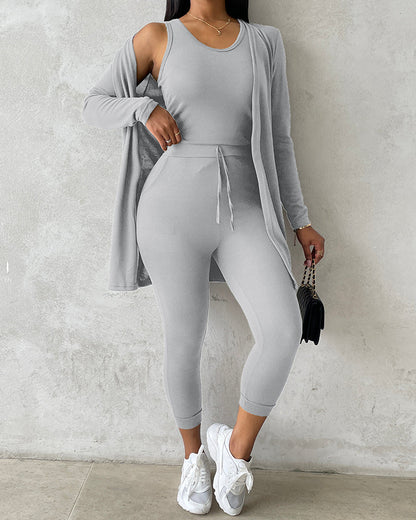 Da Donna Completo Relax Tre Pezzi Casual Moderno