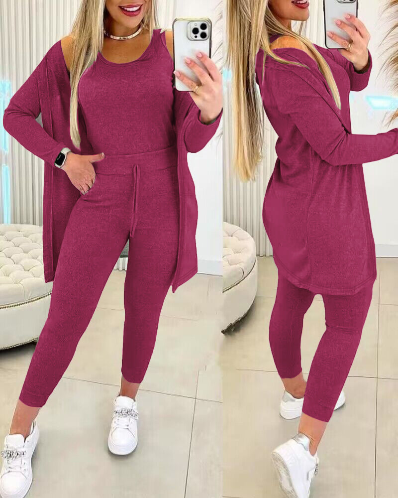 Da Donna Completo Relax Tre Pezzi Casual Moderno