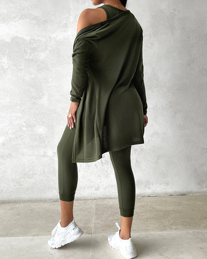 Da Donna Completo Relax Tre Pezzi Casual Moderno