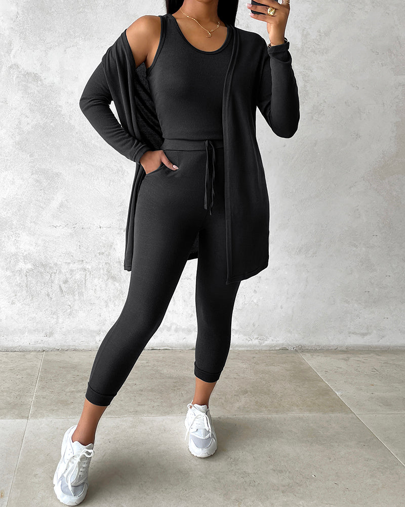 Da Donna Completo Relax Tre Pezzi Casual Moderno