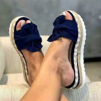 Da Donna Sandali Platform Intrecciati con Fascia Morbida