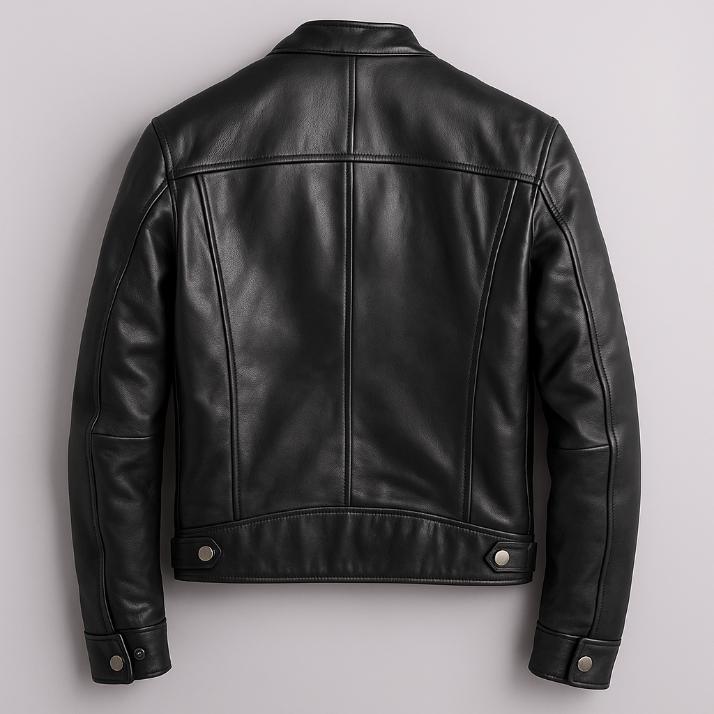 Da Uomo Giacca Vintage in Pelle Eleganza Maschile Senza Tempo