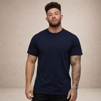 Da Uomo T-Shirt Slim Fit Girocollo Essenziale Relax Moderna