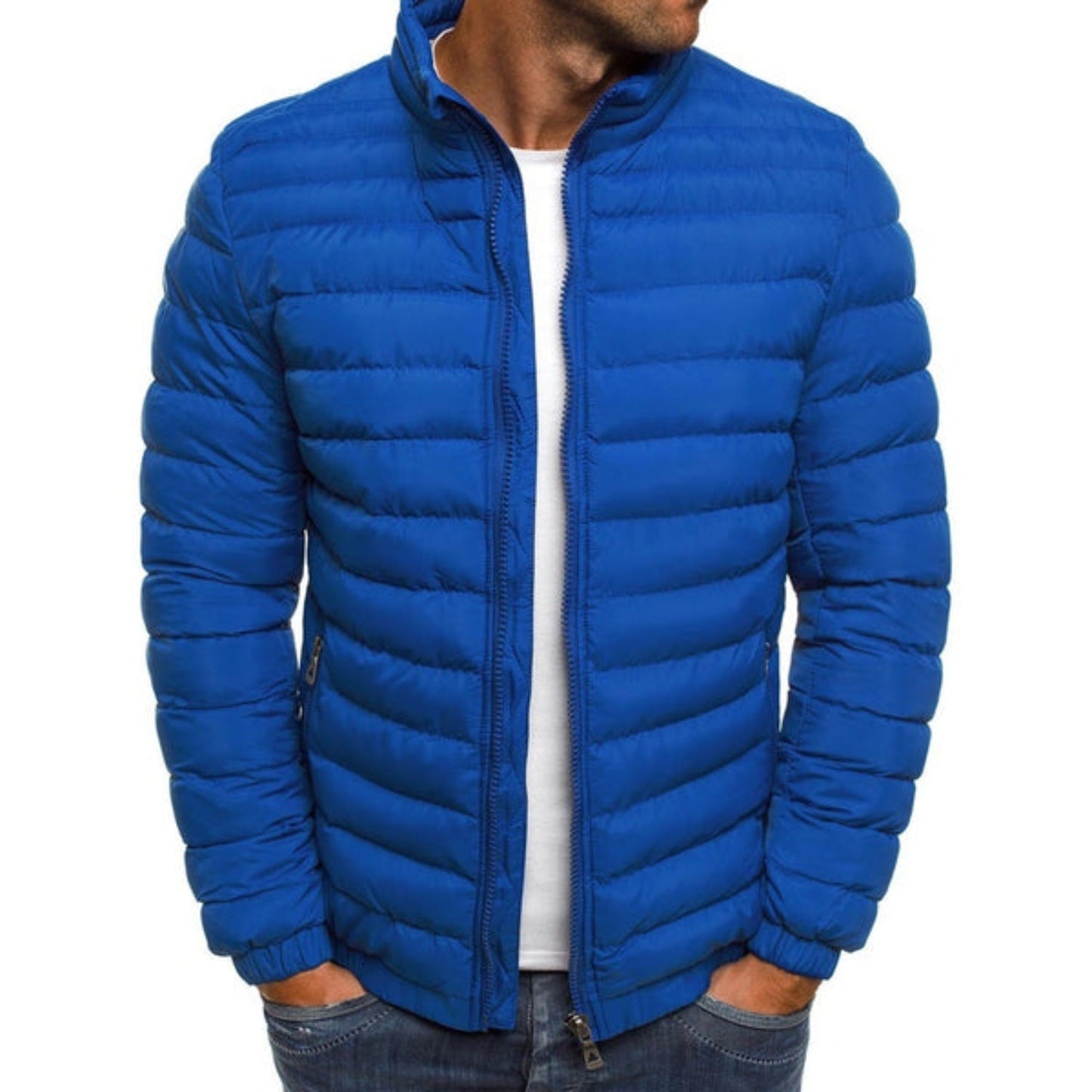 Da Uomo Giacca Trapuntata Leggera Design Contemporaneo