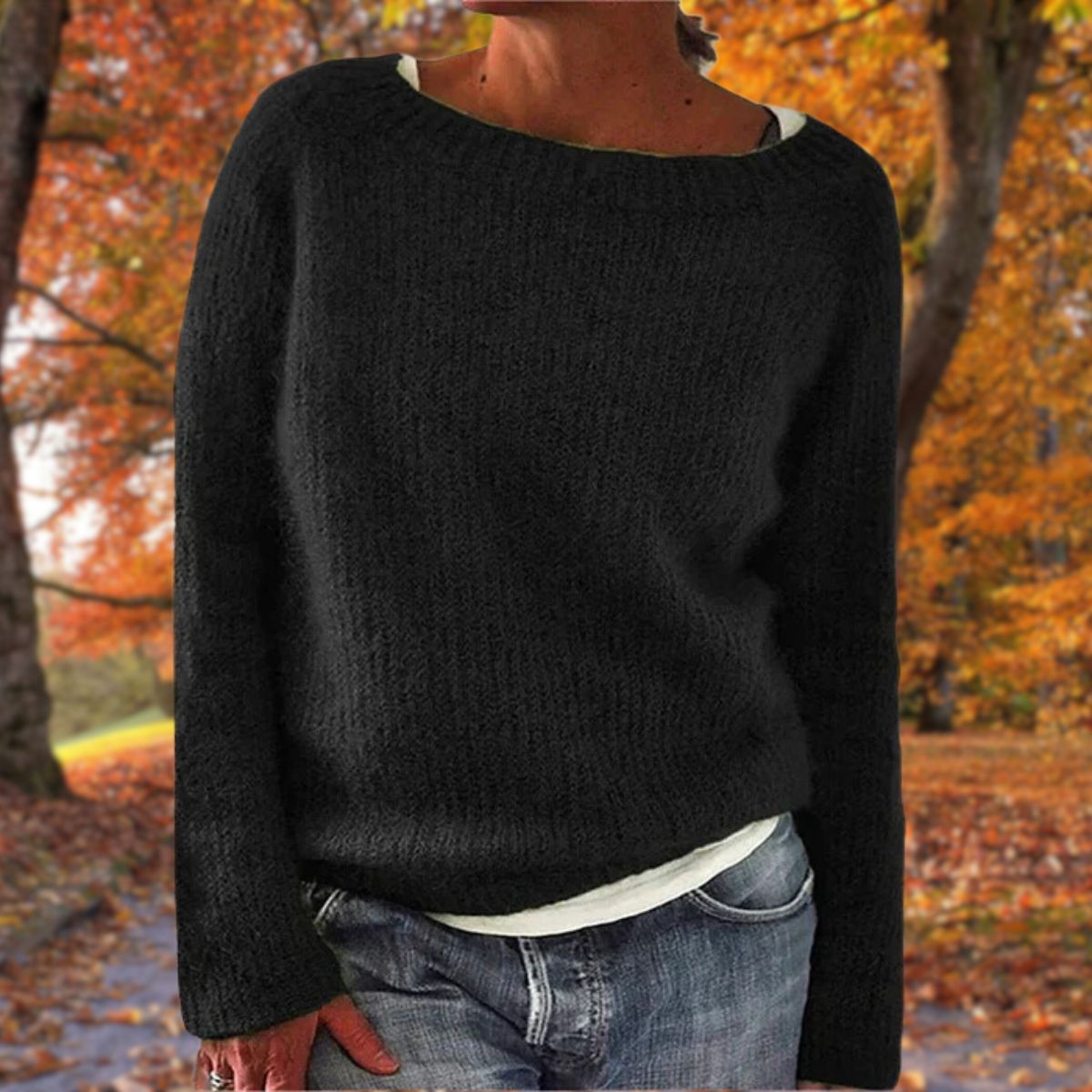 Da Donna Maglione Relax Maglia Morbida Casual Moderna