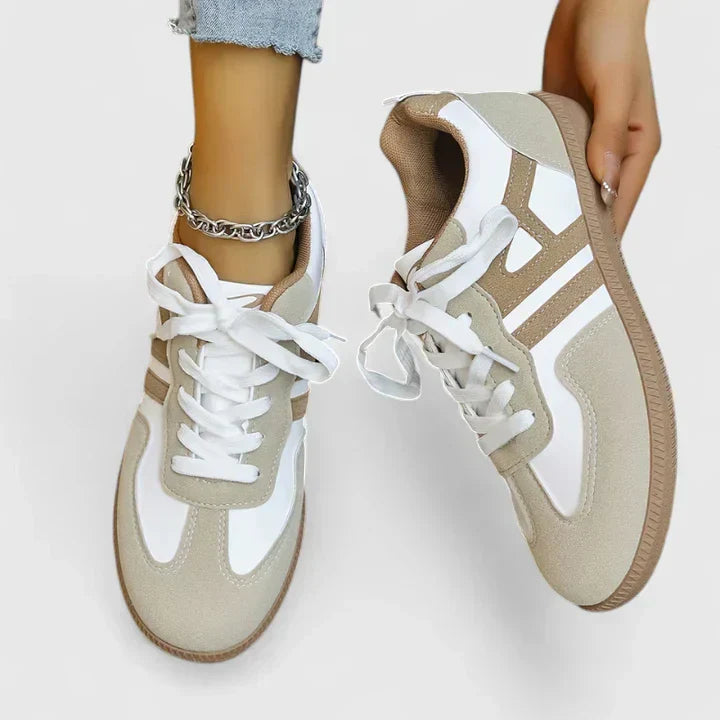 Da Donna Sneakers Retro con Lacci e Suola Comfort per Tutti i Giorni