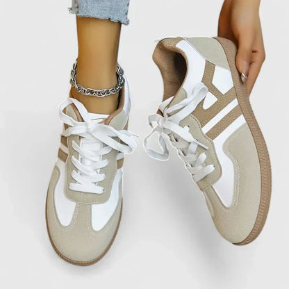 Da Donna Sneakers Retro con Lacci e Suola Comfort per Tutti i Giorni