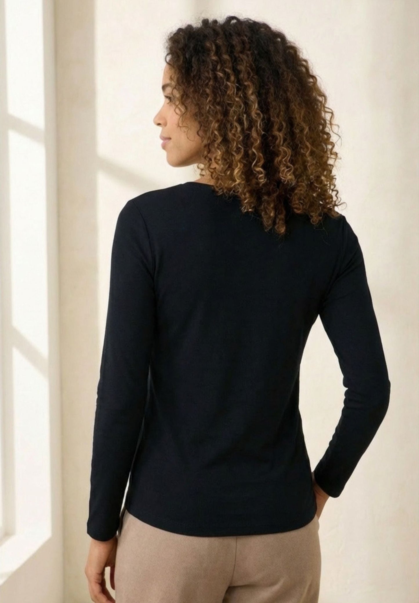 Maglia a maniche lunghe con vestibilità regolare